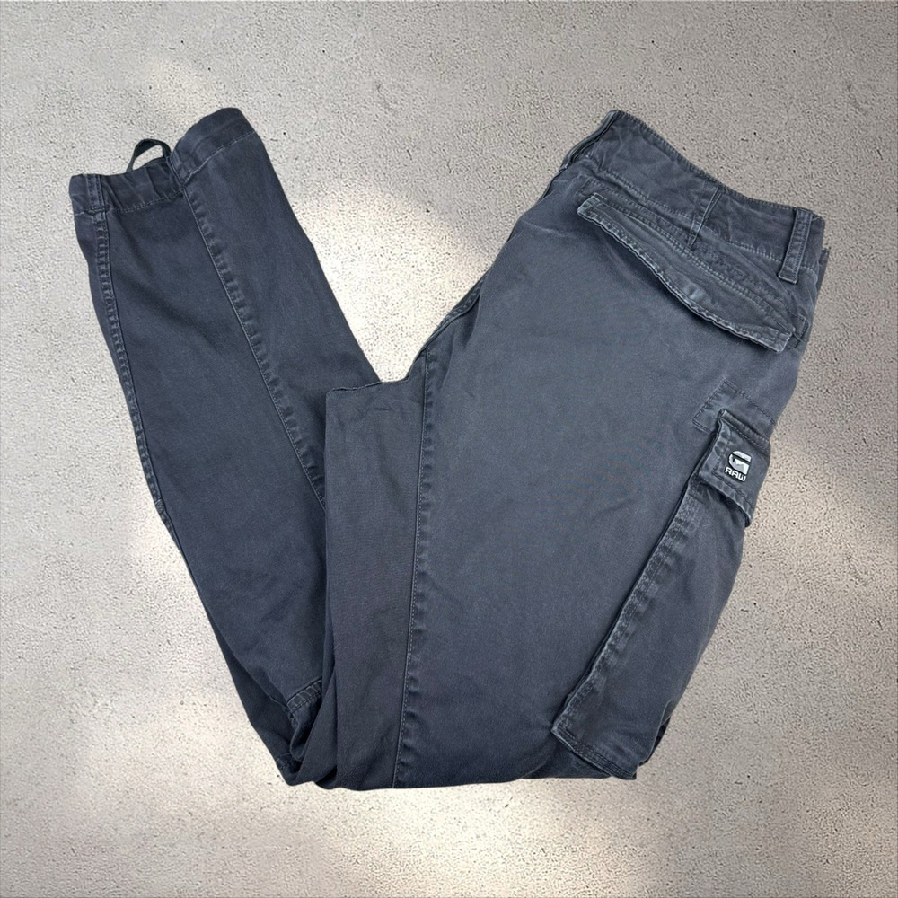G Star RAW Rovic Zip 3D Regular Tapered Cargo Pants Mens 33x30 Gray